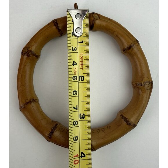 Lot 12 Dozen Bamboo Wood Vintage Curtain Drapes Drapery Rings Hardware - Picture 4 of 4